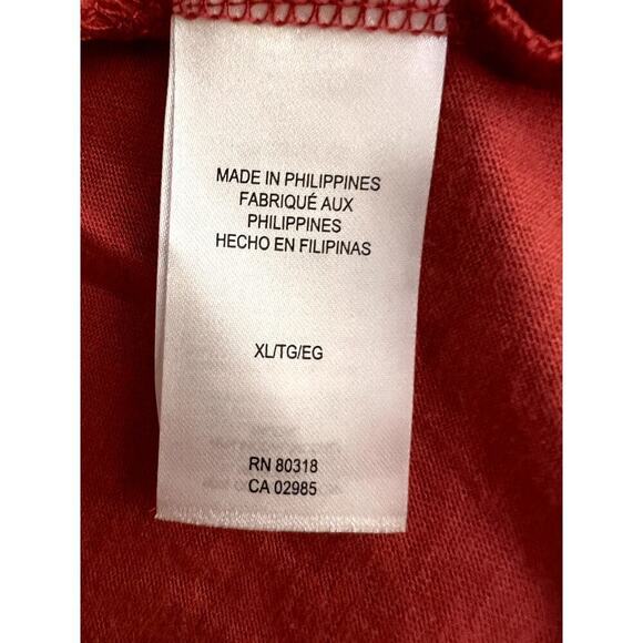 Lucky Brand Womens size XL top orange liberty floral print square neckline - Picture 10 of 12